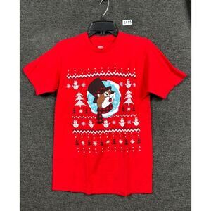 Red Holiday Graphic Short Sleeve Tee - Casual Festive Shirt
